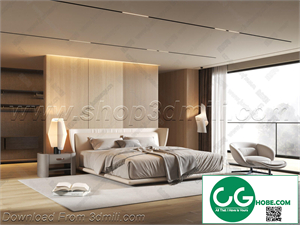 Modern Bedroom 123 3D Model