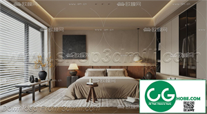 Modern Bedroom 127 3D Model