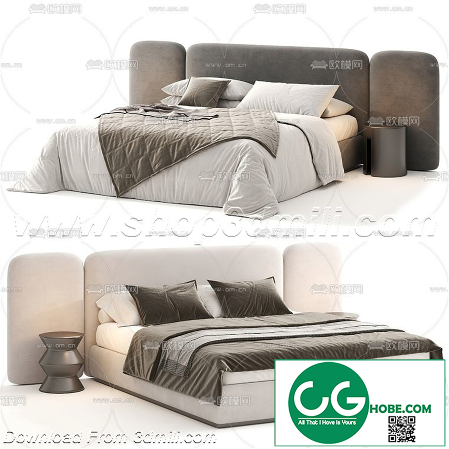 Modern Bedroom 13 3D Model