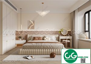 Modern Bedroom 130 3D Model
