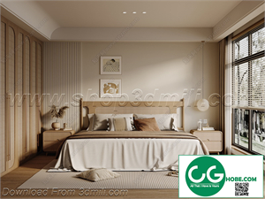Modern Bedroom 132 3D Model