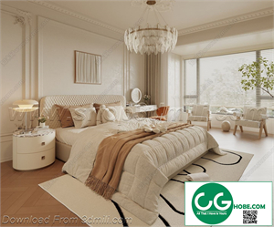 Modern Bedroom 134 3D Model