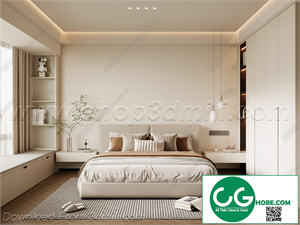 Modern Bedroom 136 3D Model