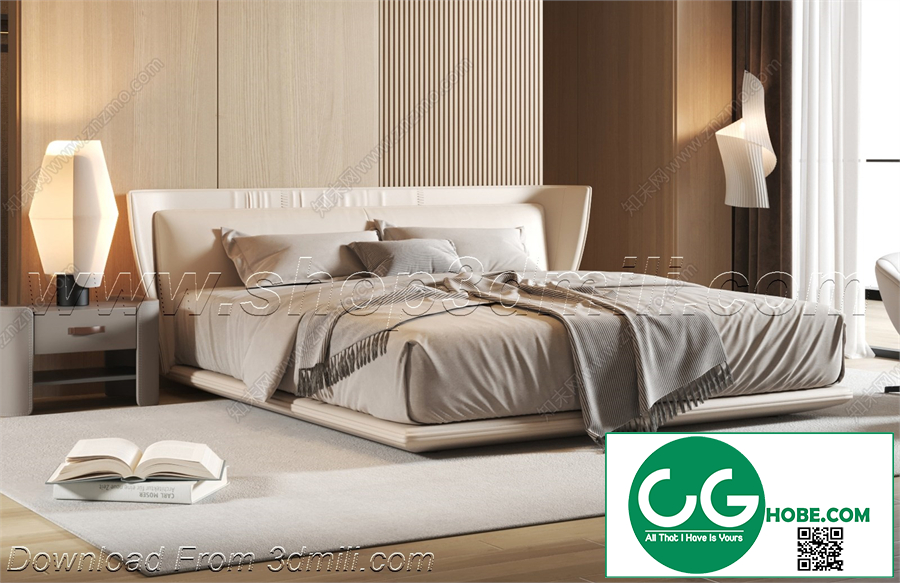 Modern Bedroom 138 3D Model