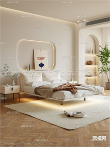 Modern Bedroom 14 3D Model