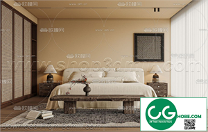 Modern Bedroom 144 3D Model