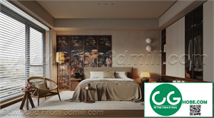 Modern Bedroom 147 3D Model