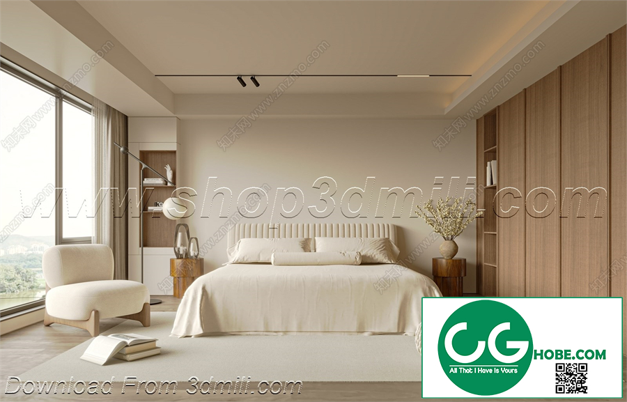 Modern Bedroom 149 3D Model