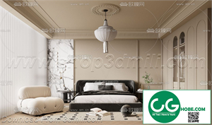 Modern Bedroom 16 3D Model
