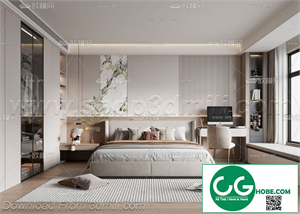 Modern Bedroom 19 3D Model