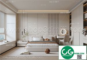 Modern Bedroom 22 3D Model