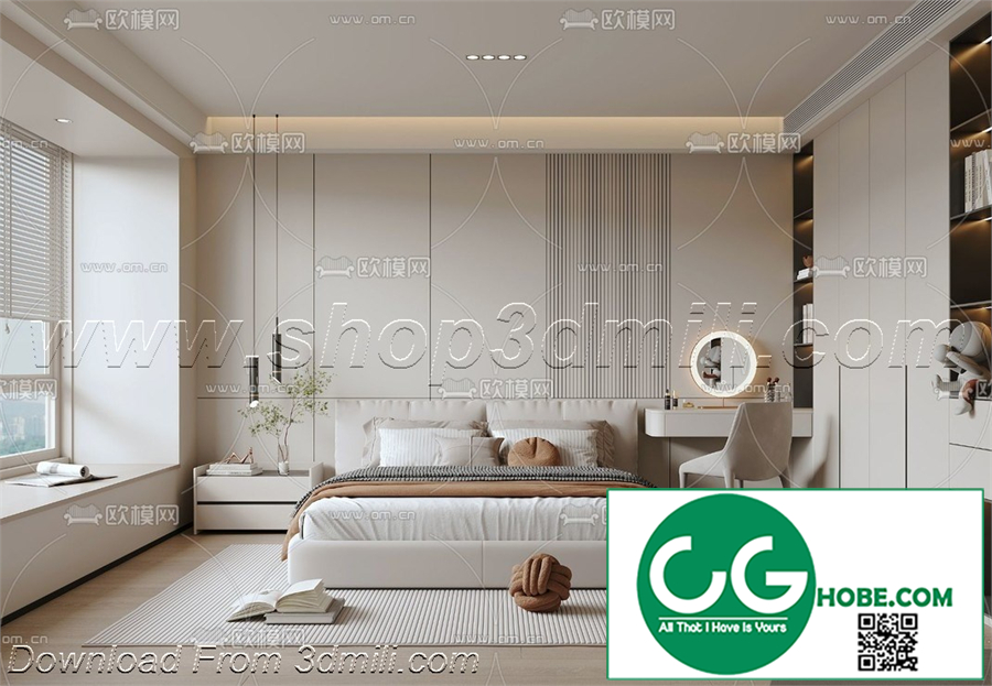 Modern Bedroom 22 3D Model