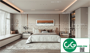 Modern Bedroom 28 3D Model