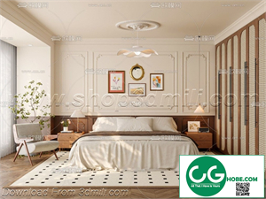 Modern Bedroom 29 3D Model