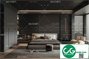 Modern Bedroom 33 3D Model