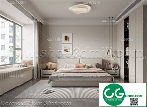 Modern Bedroom 34 3D Model