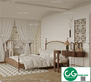 Modern Bedroom 36 3D Model