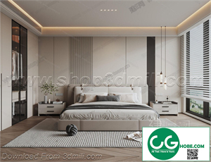 Modern Bedroom 37 3D Model
