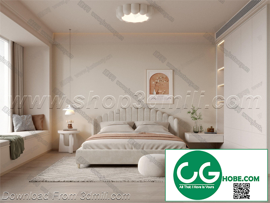 Modern Bedroom 39 3D Model