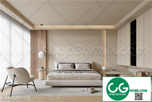 Modern Bedroom 41 3D Model