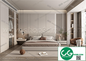 Modern Bedroom 50 3D Model