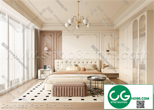 Modern Bedroom 55 3D Model