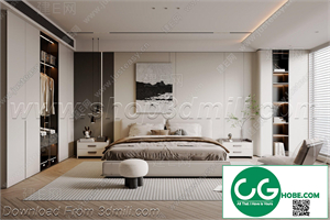 Modern Bedroom 56 3D Model