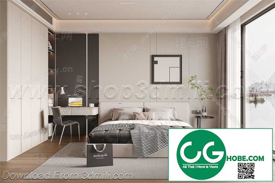 Modern Bedroom 62 3D Model