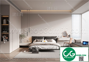 Modern Bedroom 63 3D Model