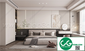 Modern Bedroom 70 3D Model