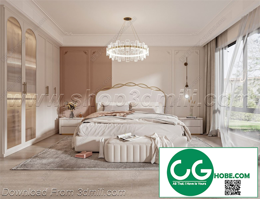 Modern Bedroom 71 3D Model