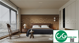 Modern Bedroom 72 3D Model