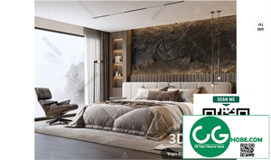 Modern Bedroom 73 3D Model