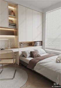 Modern Bedroom 74 3D Model