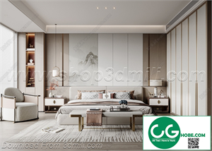 Modern Bedroom 75 3D Model