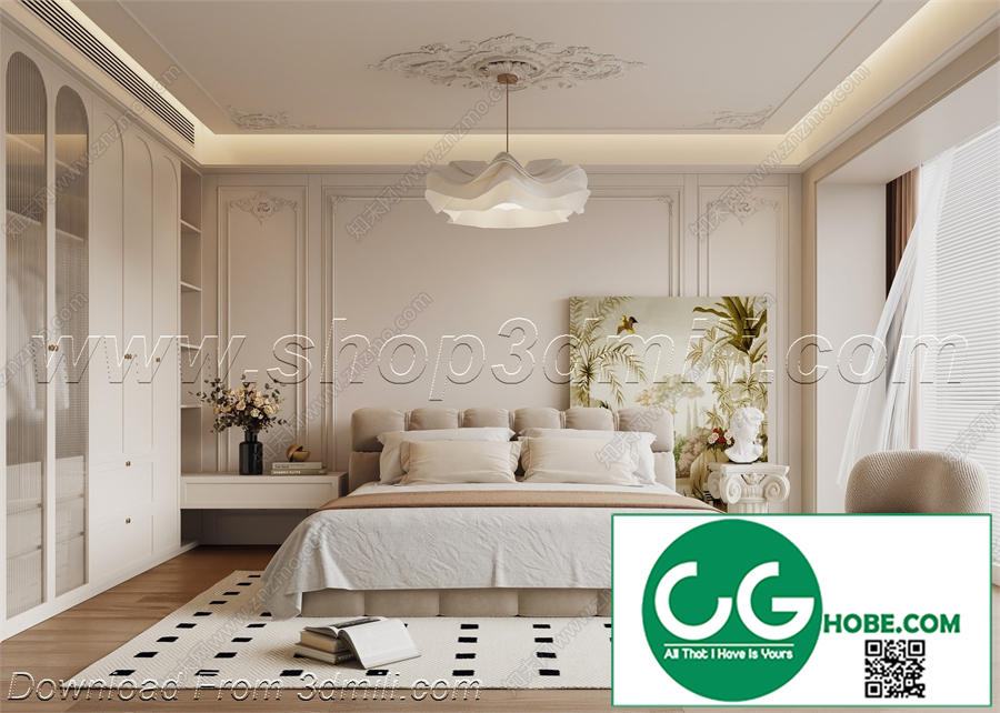 Modern Bedroom 78 3D Model