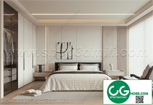 Modern Bedroom 79 3D Model