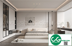 Modern Bedroom 80 3D Model