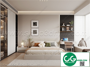 Modern Bedroom 81 3D Model
