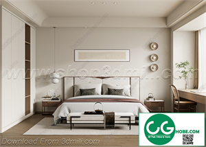 Modern Bedroom 82 3D Model