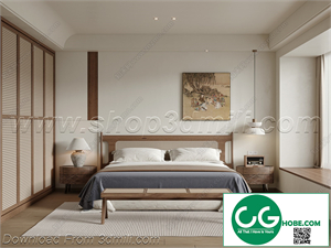 Modern Bedroom 86 3D Model