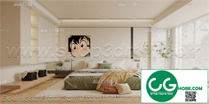 Modern Bedroom 87 3D Model