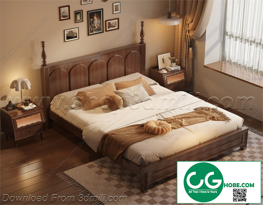 Modern Bedroom 93 3D Model