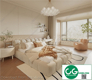 Modern Bedroom 96 3D Model