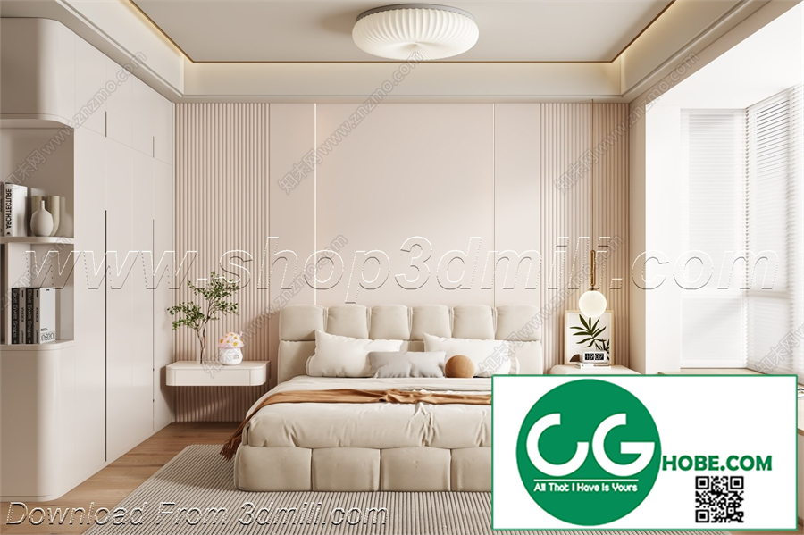 Modern Bedroom 99 3D Model