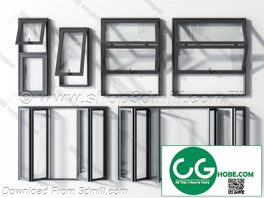 Windows 01 3D model