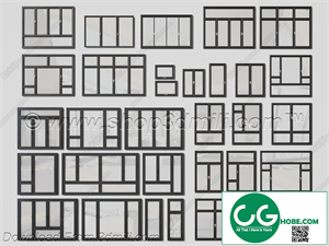 Windows 07 3D model