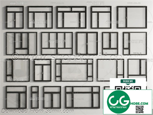Windows 09 3D model