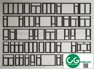 Windows 16 3D model