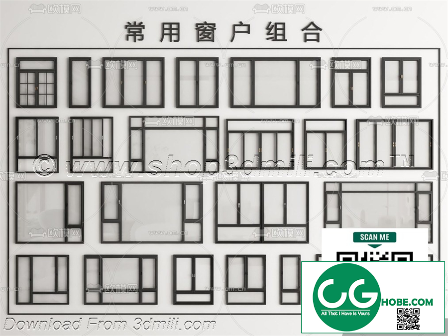 Windows 20 3D model